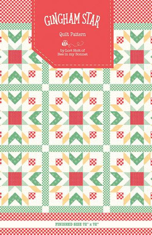 Gingham Star - Quilt PATTERN - Lori Holt for Riley Blake Designs - P120-GINGHAMSTAR-RebsFabStash