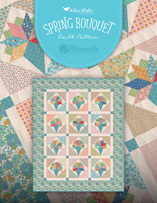 SHIPPING NOW! - Lori Holt Spring Bouquet Quilt KIT - Mercantile fabrics - Riley Blake - Quilt Top Fabric Kit