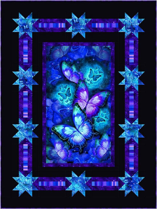 Cosmic Butterfly - Quilt Kit - Pattern by Denniele Bohannon - Fabric by Timeless Treasures 52.5" x 72.5"