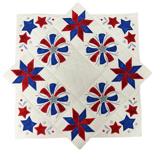 Patriotic Table Topper Kit Designs by Juju RebsFabStash