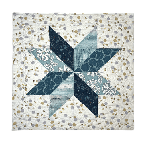 January 2023 Stash Box Project - Snowflake Pillow/Mini Quilt Kit - Limited Stock - Exclusive One Time Only Opportunity-Stash Box-RebsFabStash