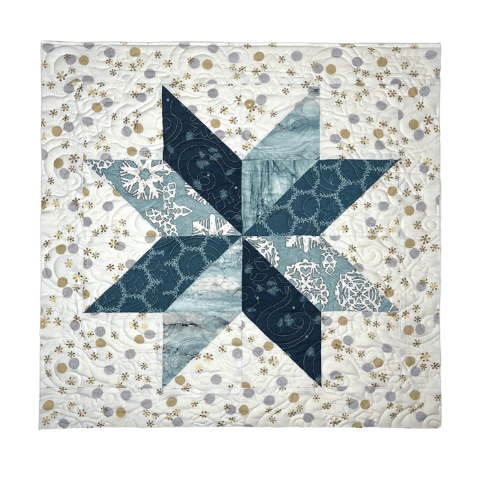 January 2023 Stash Box Project - Snowflake Pillow/Mini Quilt Kit - Limited Stock - Exclusive One Time Only Opportunity