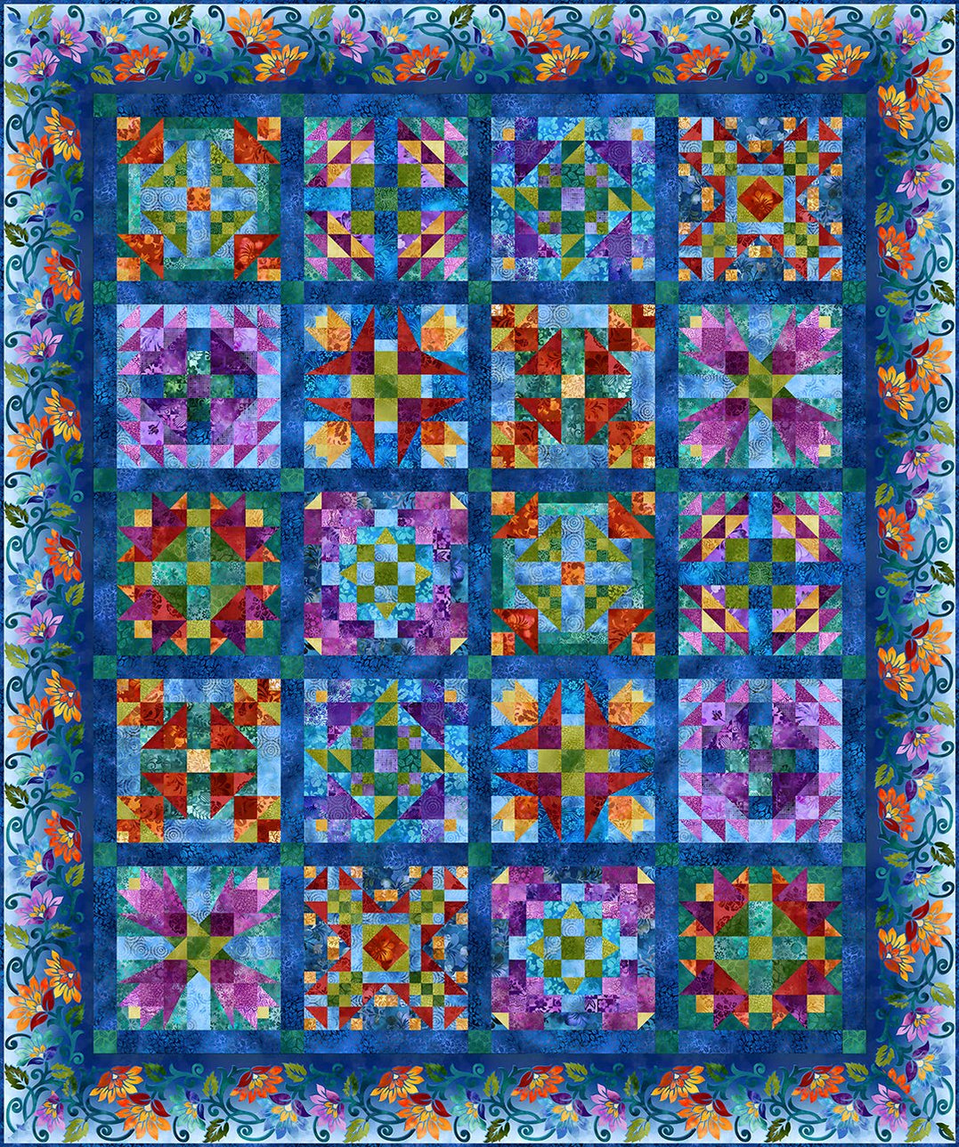 Prism BOM Sampler Quilt Quilt KIT Jason Yenter In The Beginning