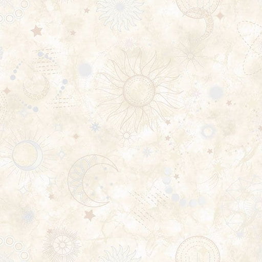 Faded & Fabulous Celestial- per yard - Laura Berringer for MarcusFabrics -R210779D- Cream-Yardage - on the bolt-RebsFabStash