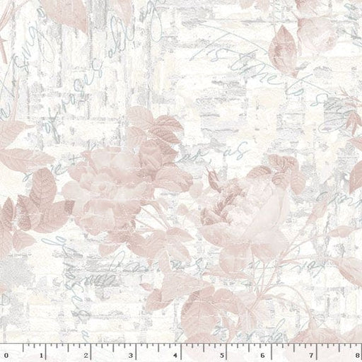 Faded & Fabulous Backyard Roses-per yard - Laura Berringer for MarcusFabrics - R210780D-Blush-Yardage - on the bolt-RebsFabStash
