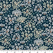 A Summer Tale - Raven's Wing - Per Yard - by Isoletto Design for Phoebe Fabrics - PH0116 - mini white floral cluster on dark blue - RebsFabStash