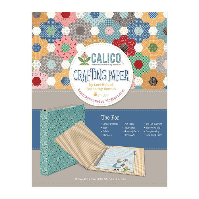 Lori Holt Calico Crafting Paper Pad - by Lori Holt of Bee in my Bonnet for Riley Blake Designs - ST-28247-RebsFabStash