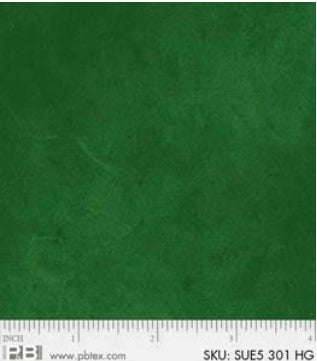 Suedes - Per Yard - P&B Textiles - tonal, blender - Dark Green - SUE5 301 HG