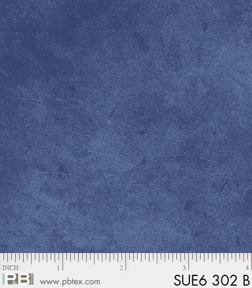 Suedes - Per Yard - P&B Textiles - tonal, blender - Dark Blue - SUE6 302 B-Yardage - on the bolt-RebsFabStash