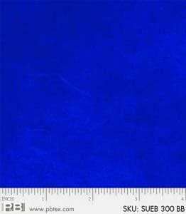 Suedes - Per Yard - P&B Textiles - tonal, blender - Blue - SUE6 302 BB