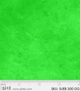 Suedes - Per Yard - P&B Textiles - tonal, blender - Bright Green - SUEB-00300-GG-Yardage - on the bolt-RebsFabStash