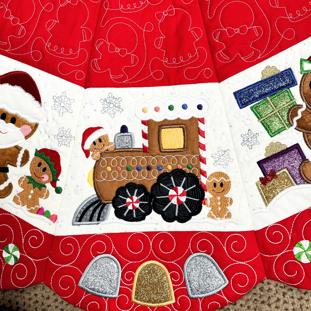 Gingerbread Tree Skirt Fabric KIT Designs by Juju RebsFabStash