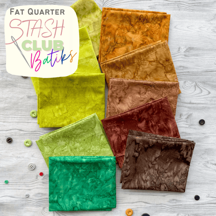 SUBSCRIBE NOW! BATIK Fat Quarter Bundle Stash Club - Monthly Fat Quarter Bundle Subscription - 2024 is Benartex Stone Quarry Bali Quarry Batiks!