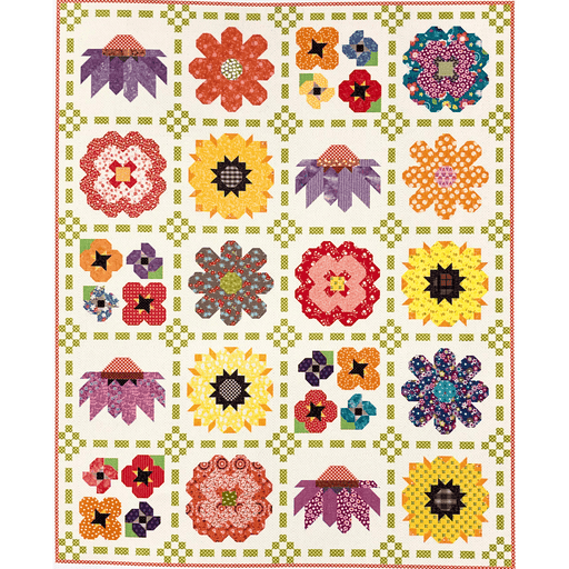 Wildflower Seeds Quilt Kit - uses Suede by P&B Textiles - designed by Kelli Fannin - 63x78-Quilt Kits & PODS-RebsFabStash