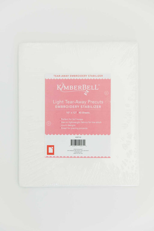 Light Tear-Away Precuts Embroidery Stabilizer 10"x12" sheets (40) - KDST102-Stabilizer-RebsFabStash
