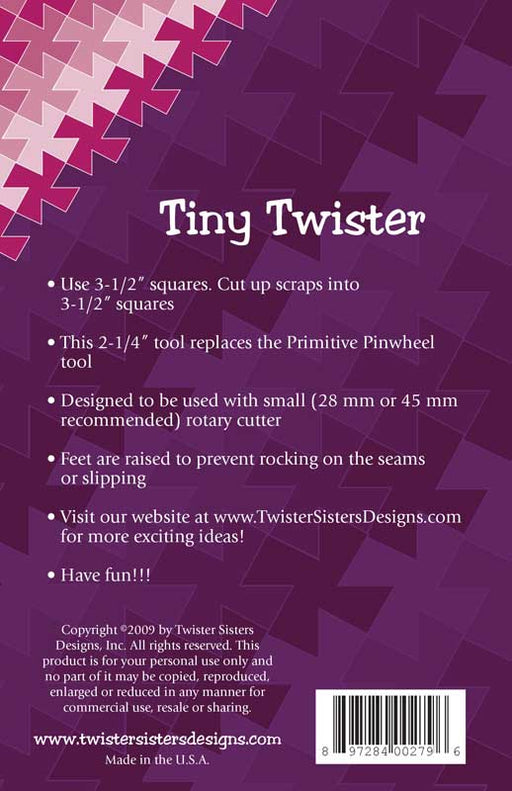 Tiny Twister Tool - by Twister Sisters Designs - TINY-RebsFabStash