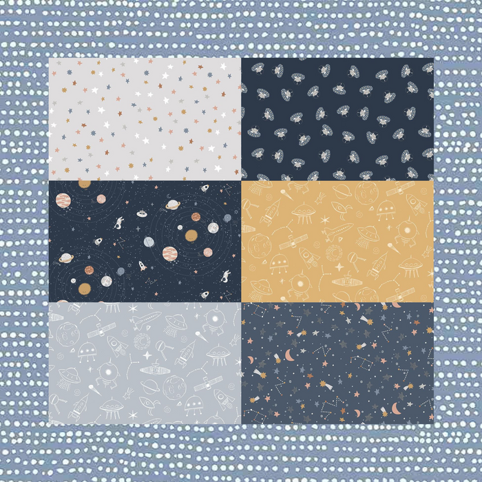 To the Moon Yellow Brick Road Quilt KIT by Atkinson Designs 48" x