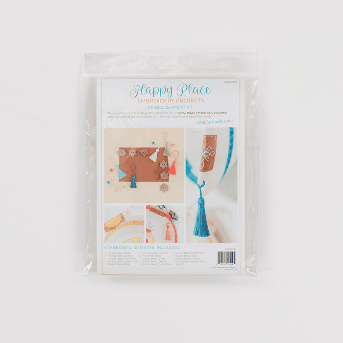 Happy Place Embroidery Project EMBELLISHMENT KIT - by Kim Christopherson of Kimberbell - KDKB1292