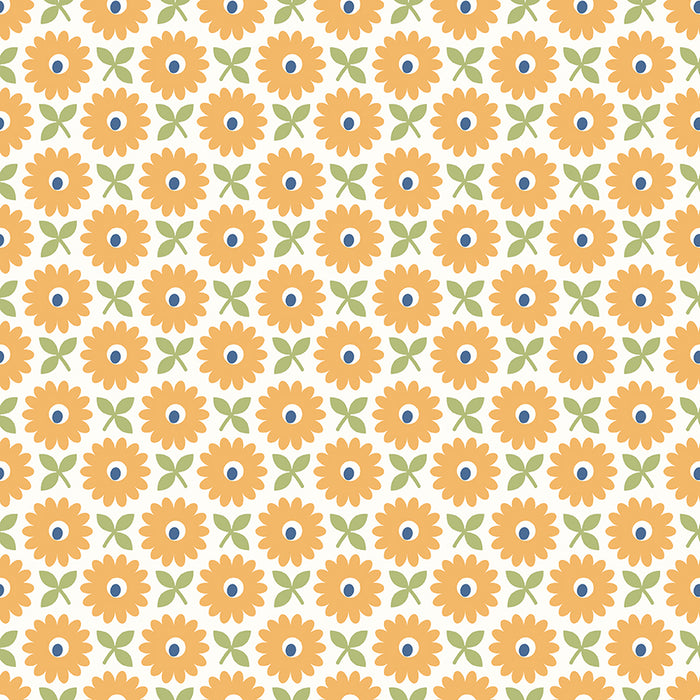 NEW! Home Town - Wide Back  Heirloom Daisy - Per Yard - by Lori Holt of Bee in My Bonnet - Riley Blake Designs - WB13601-HEIRDAISY.