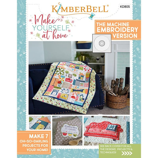 Make Yourself at Home PATTERN BOOK -Kim Christopherson-Kimberbell Designs- Maywood -EMBROIDERY VERSION-KD805-Patterns-RebsFabStash