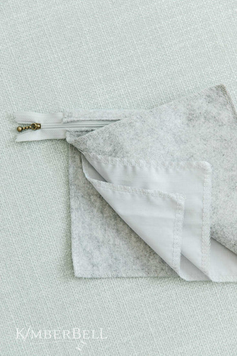 Felt Zipper Pouch Blank - Olive Felt - by Kimberbell Designs - Large - KDKB225