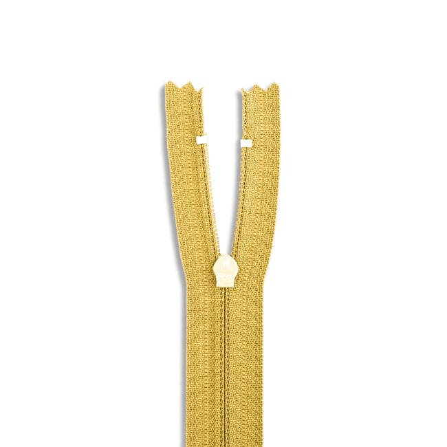 14" Nylon Coil Non-Separating Zipper - Banana Yellow - YKK-Zipper-11