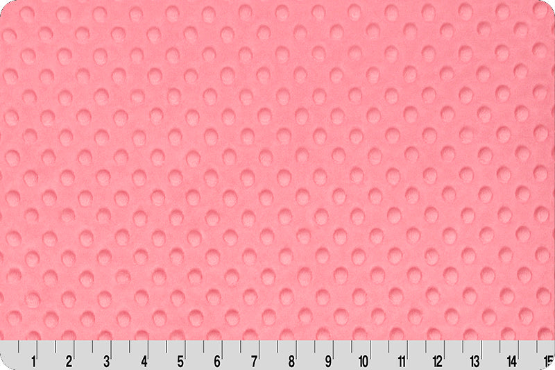 Cuddle - Dimple dot - per yard - Shannon Fabrics - Bubblegum - DR230115-Cuddle/Minkie-RebsFabStash