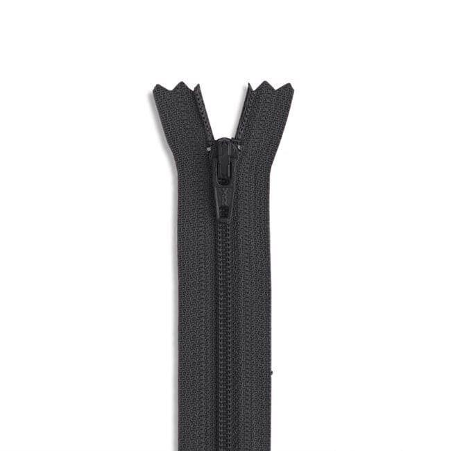 14" Nylon Coil Non-Separating Zipper - Charcoal Gray - YKK-Zipper-43-Buttons, Notions & Misc-RebsFabStash