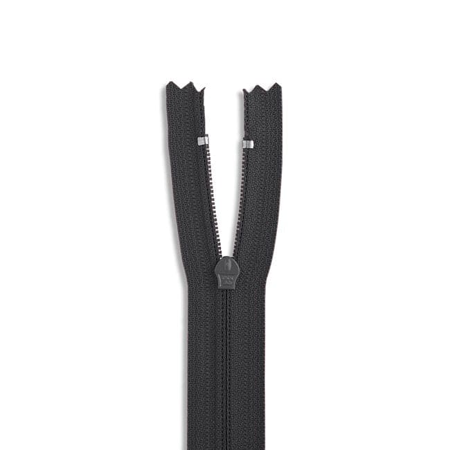 14" Nylon Coil Non-Separating Zipper - Charcoal Gray - YKK-Zipper-43