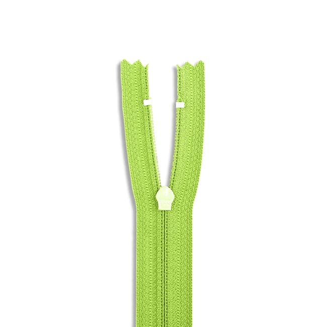 14" Nylon Coil Non-Separating Zipper - Chartreuse - YKK-Zipper-13