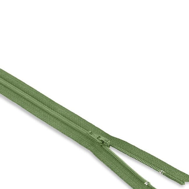 14" Nylon Coil Non-Separating Zipper - Apple Green - YKK-Zipper-15