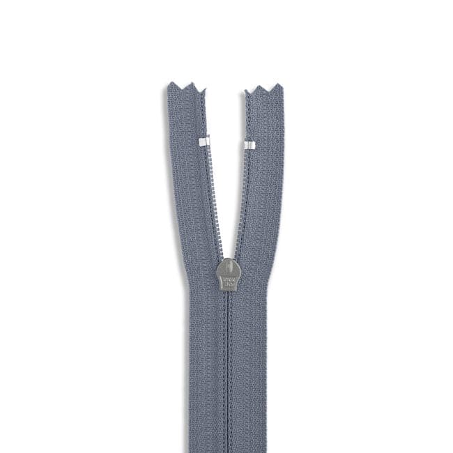 14" Nylon Coil Non-Separating Zipper - Dk Gray - YKK-Zipper-41