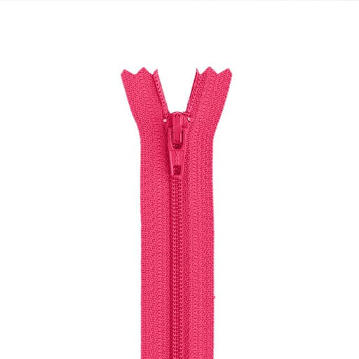 14" Nylon Coil Non-Separating Zipper - Hot Pink - YKK-Zipper-4-Buttons, Notions & Misc-RebsFabStash