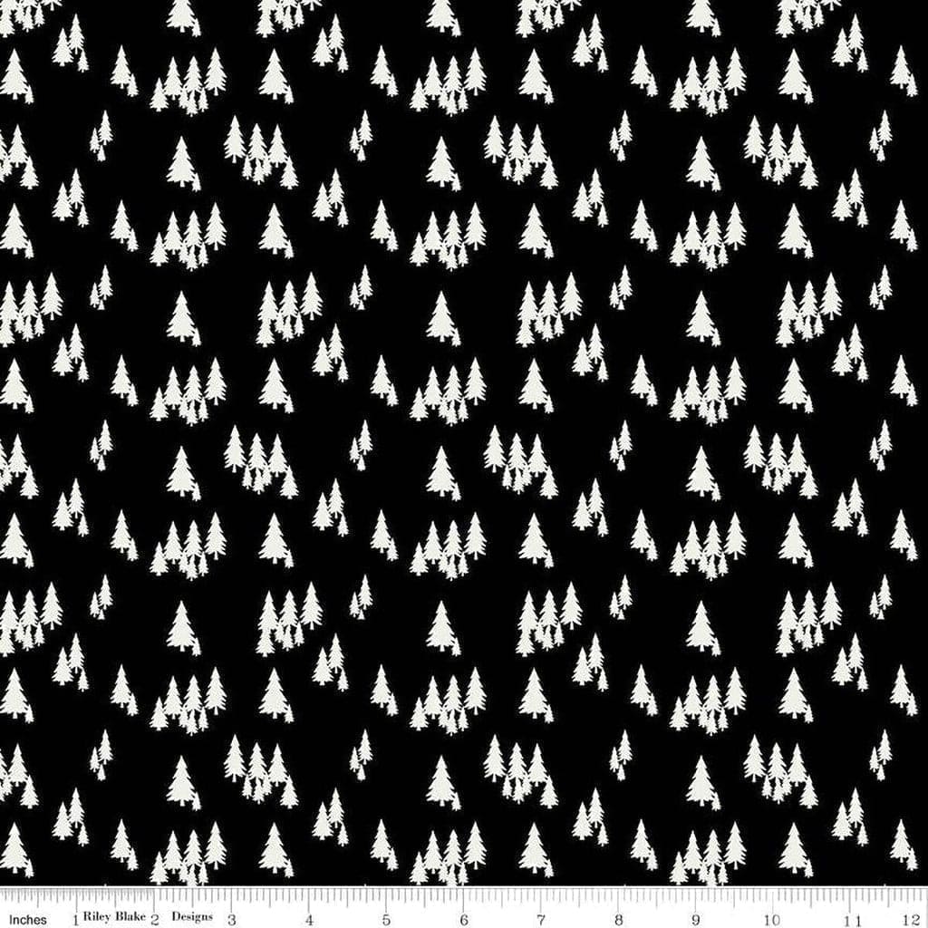 Woodsman - per yard - by Lori Whitlock for Riley Blake Designs - trees ...