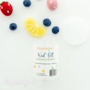 Wool Felt - Lemons & Berries - by Kimberbell Designs - 10 Assorted Felt Adornments - 100% wool - KDKB1276-notion-RebsFabStash