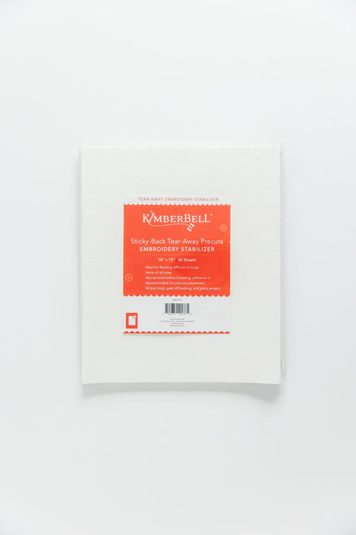Sticky Back Tear-Away Stabilizer Precuts 10"x12" Sheets - Embroidery stabilizer - Kimberbell - KDST137-40-Stabilizer-RebsFabStash