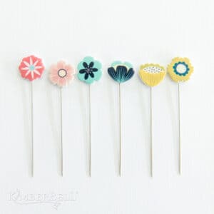 Bloomin' Pins - by Kimberbell Designs - 6 Decorative Pins - KDKB1273
