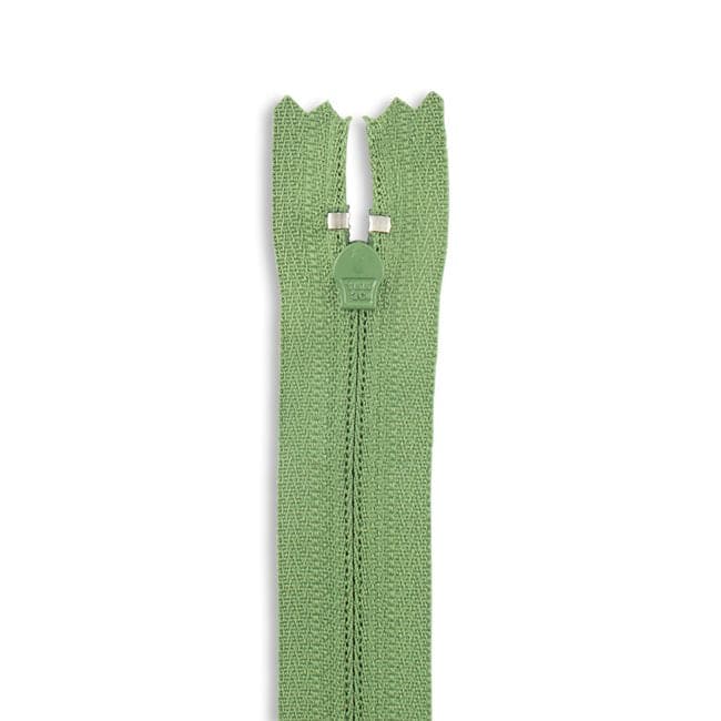 14" Nylon Coil Non-Separating Zipper - Kiwi Green - YKK-Zipper-14