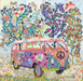 The Love Bus Collage from Fiberworks Inc. - Quilt Pattern by Laura Heine-Patterns-RebsFabStash