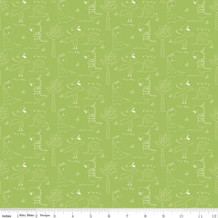 Eat Your Veggies! Alphabet - Per Yard - by Sandy Gervais for Riley Blake Designs - C11114 Mint