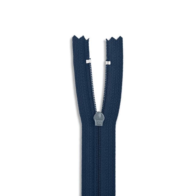14" Nylon Coil Non-Separating Zipper - Navy - YKK-Zipper-25