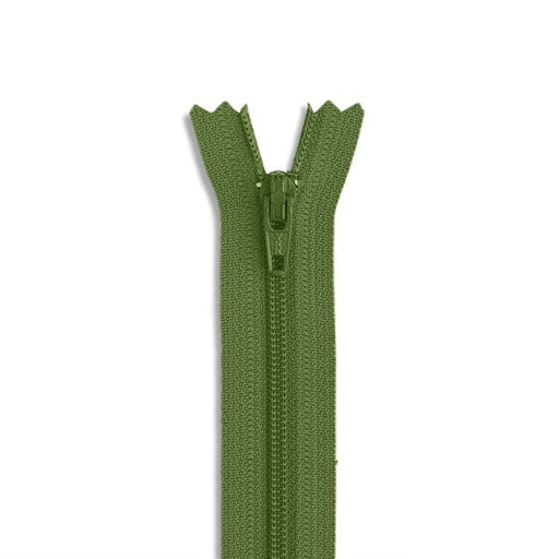 14" Nylon Coil Non-Separating Zipper - Olive Green - YKK-Zipper-16-Buttons, Notions & Misc-RebsFabStash