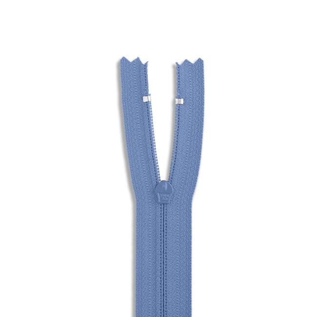 14" Nylon Coil Non-Separating Zipper - Periwinkle - YKK-Zipper-22