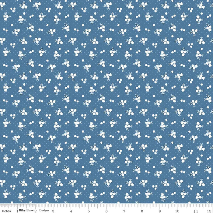 Simply Country - Dot Grid - per yard - by Tasha Noel for Riley Blake Designs - C13412-White