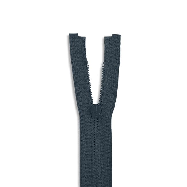 14" Nylon Coil Non-Separating Zipper - Steel Blue - YKK-Zipper-24