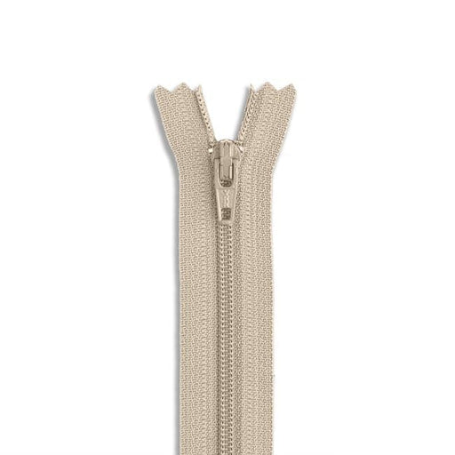 14" Nylon Coil Non-Separating Zipper - Beige - YKK-Zipper-32-Buttons, Notions & Misc-RebsFabStash
