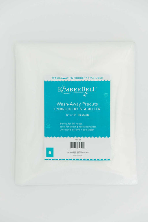 Wash Away Stabilizer 12" x 10" - 40 Sheets - Embroidery stabilizer - Kimberbell - KDST122-Stabilizer-RebsFabStash