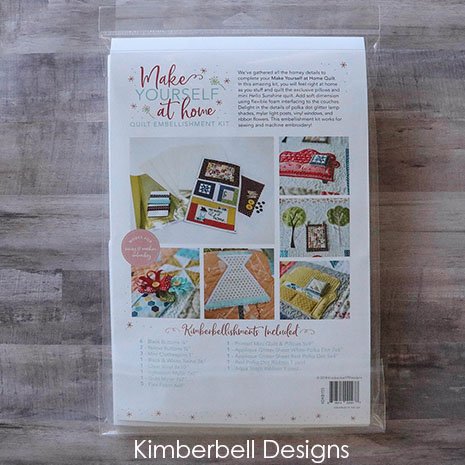 Make Yourself at Home - Embellishment Kit - by Kimberbell Designs - 25 Embelishments - KDKB155