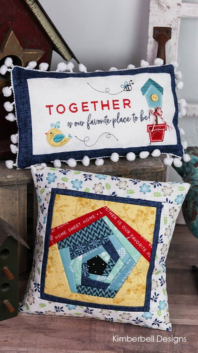 Bench Buddies! - May, June, July & August - Petite Bench Pillow Embroidery CD - by Kimberbell - Petite Bench Pillow - by Kim Christopherson -KD575