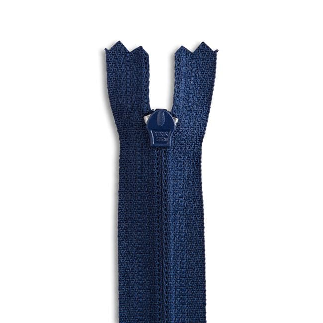 14" Nylon Coil Non-Separating Zipper - Yale Blue - YKK-Zipper-23